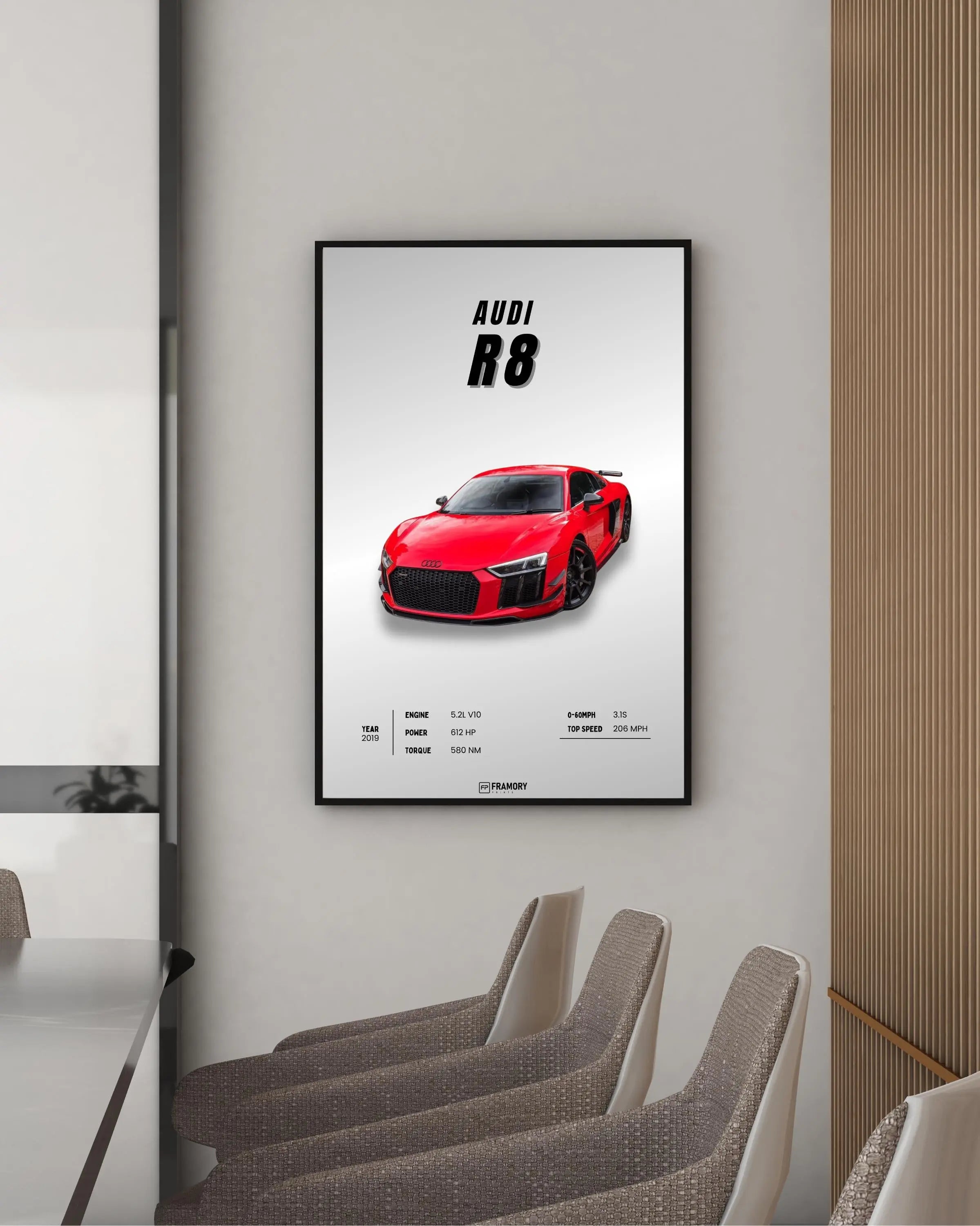 Audi R8 Framory Prints