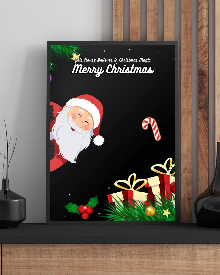 This House Believes in Christmas Magic poster — Framory Prints