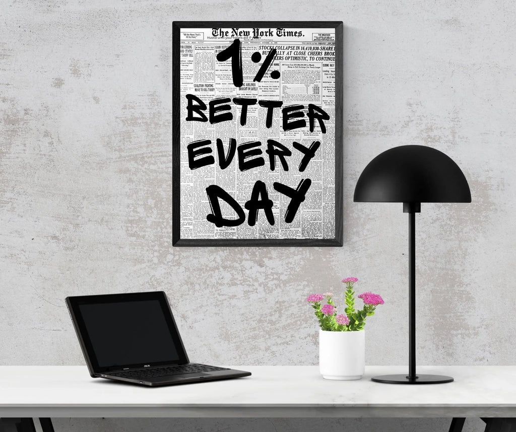 1% Better Every Day Framory Prints