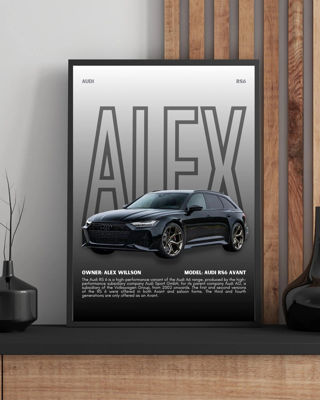 Personalized Car Poster Framory Prints