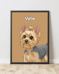 Cartoon Pet Portrait Framory Prints