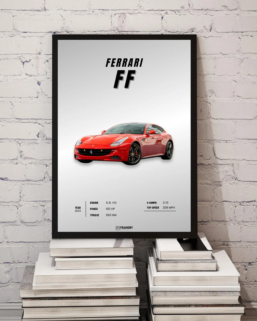 Ferrari FF poster styled room photo 7