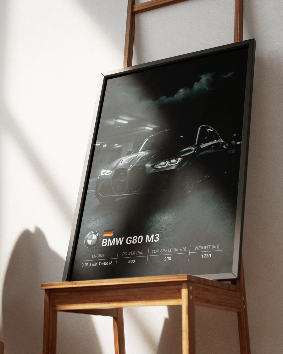 BMW G80 M3 Street poster styled room photo 5