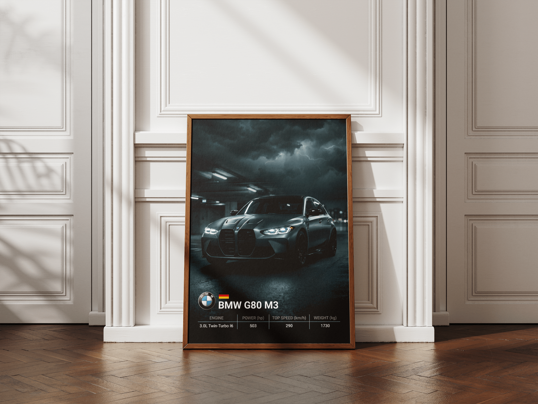 BMW G80 M3 Street poster styled room photo 6