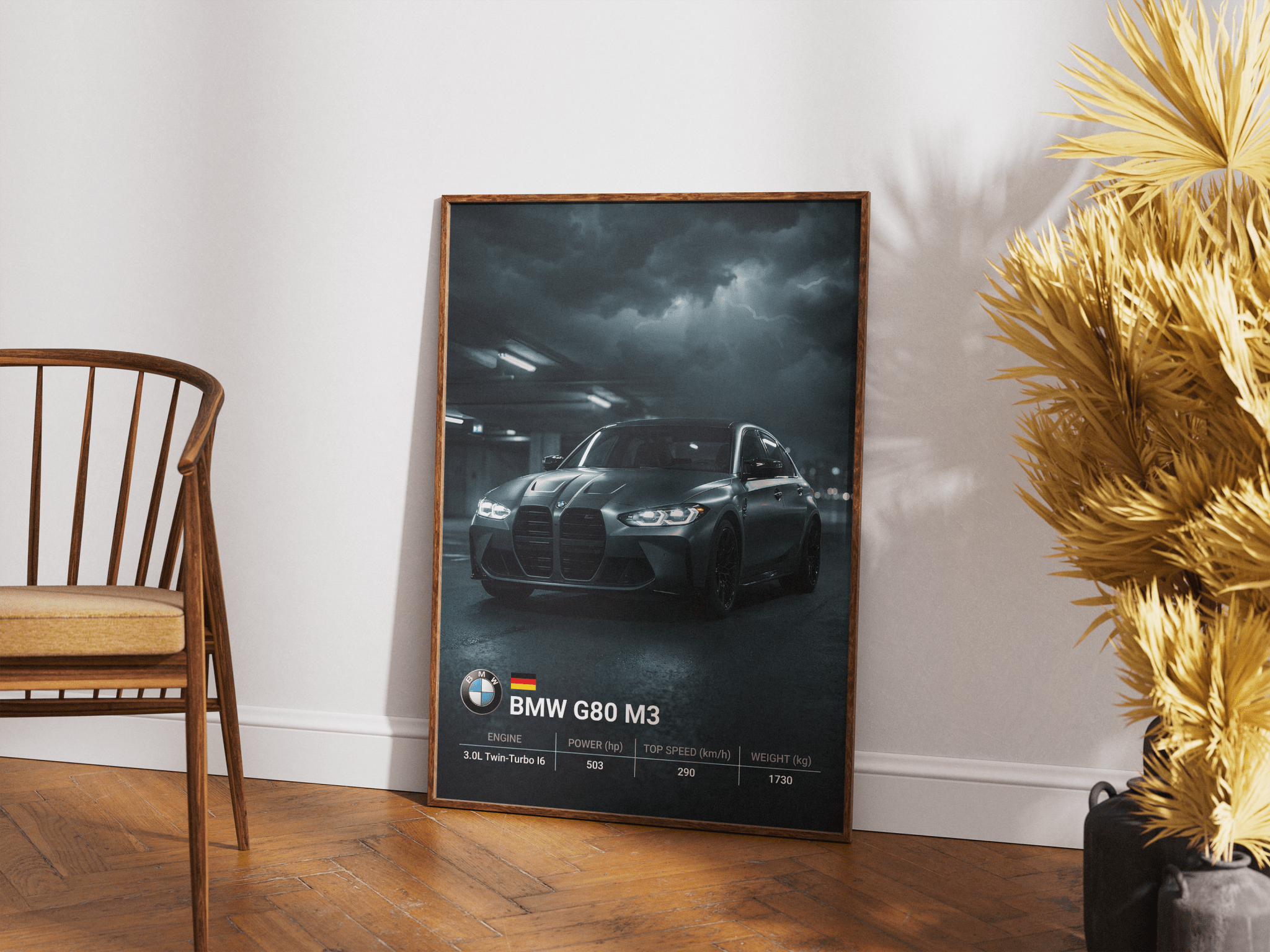 BMW G80 M3 Street poster styled room photo 2