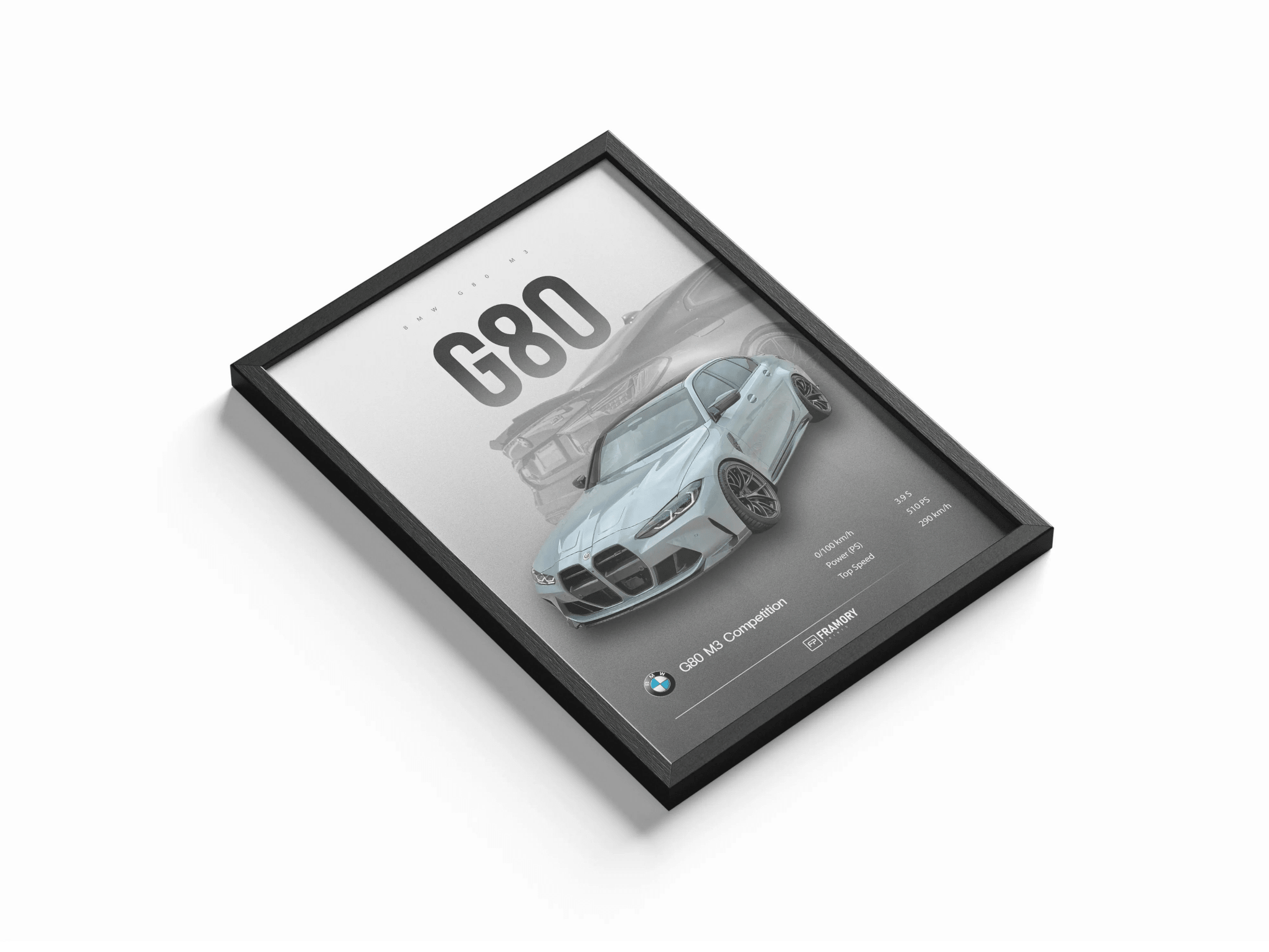 BMW G80 M3 CS poster styled room photo 1