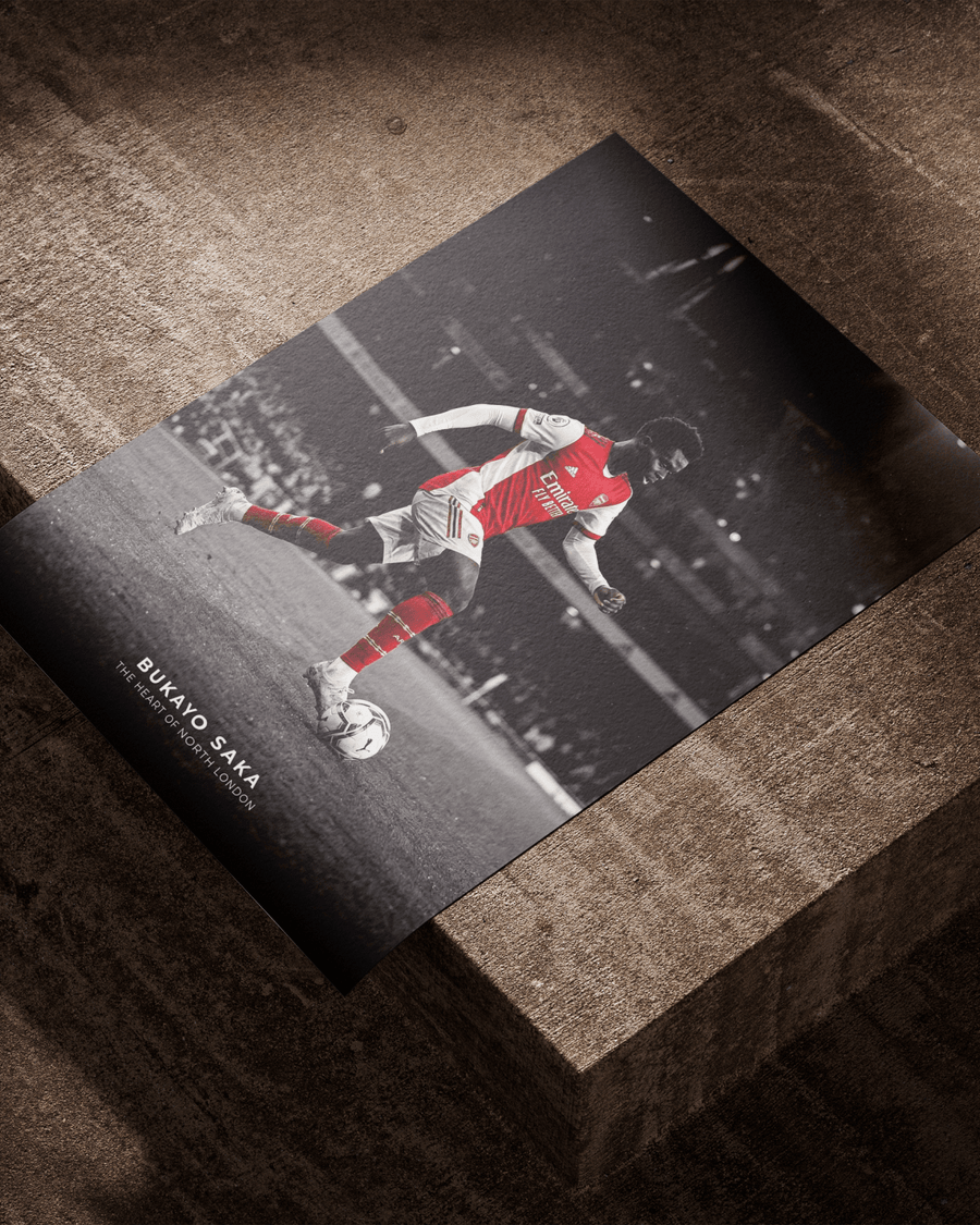 Bukayo Saka poster styled room photo 5
