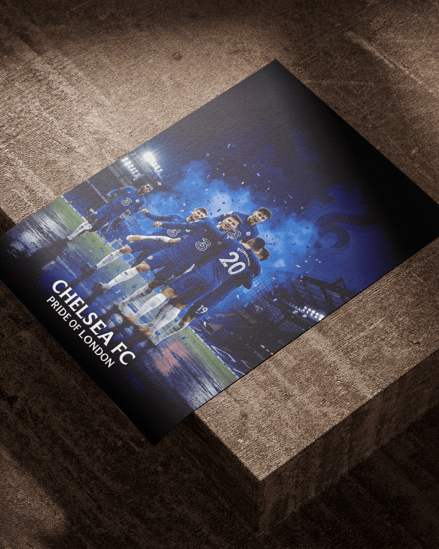 Chelsea FC poster styled room photo 7