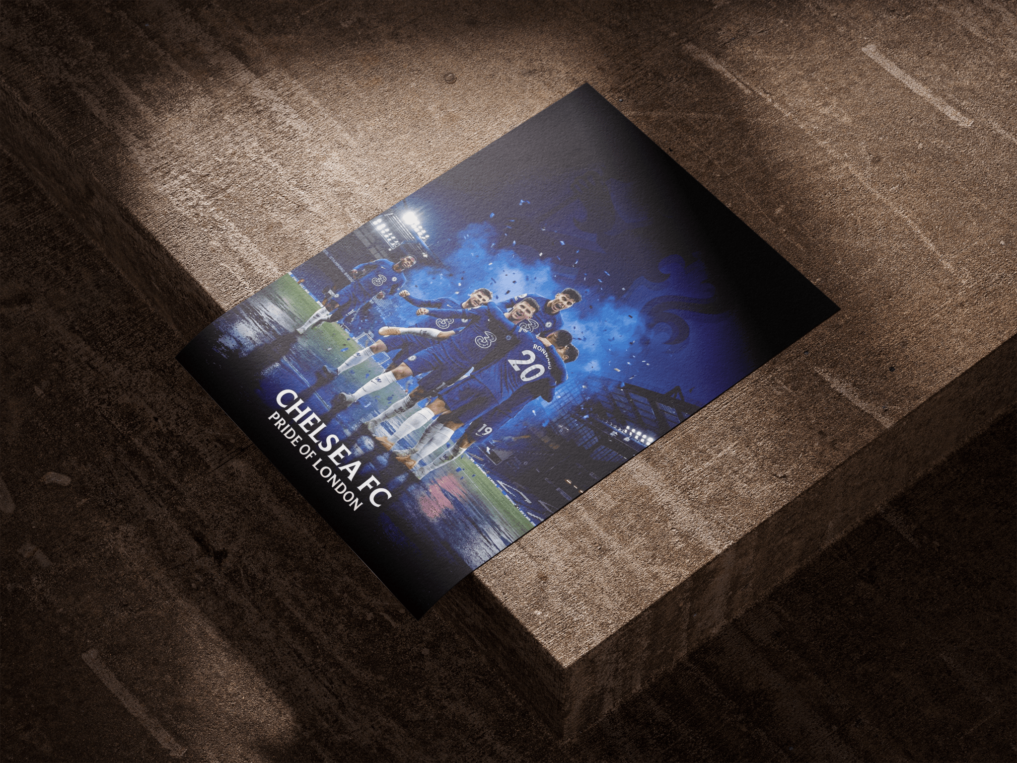 Chelsea FC poster styled room photo 7