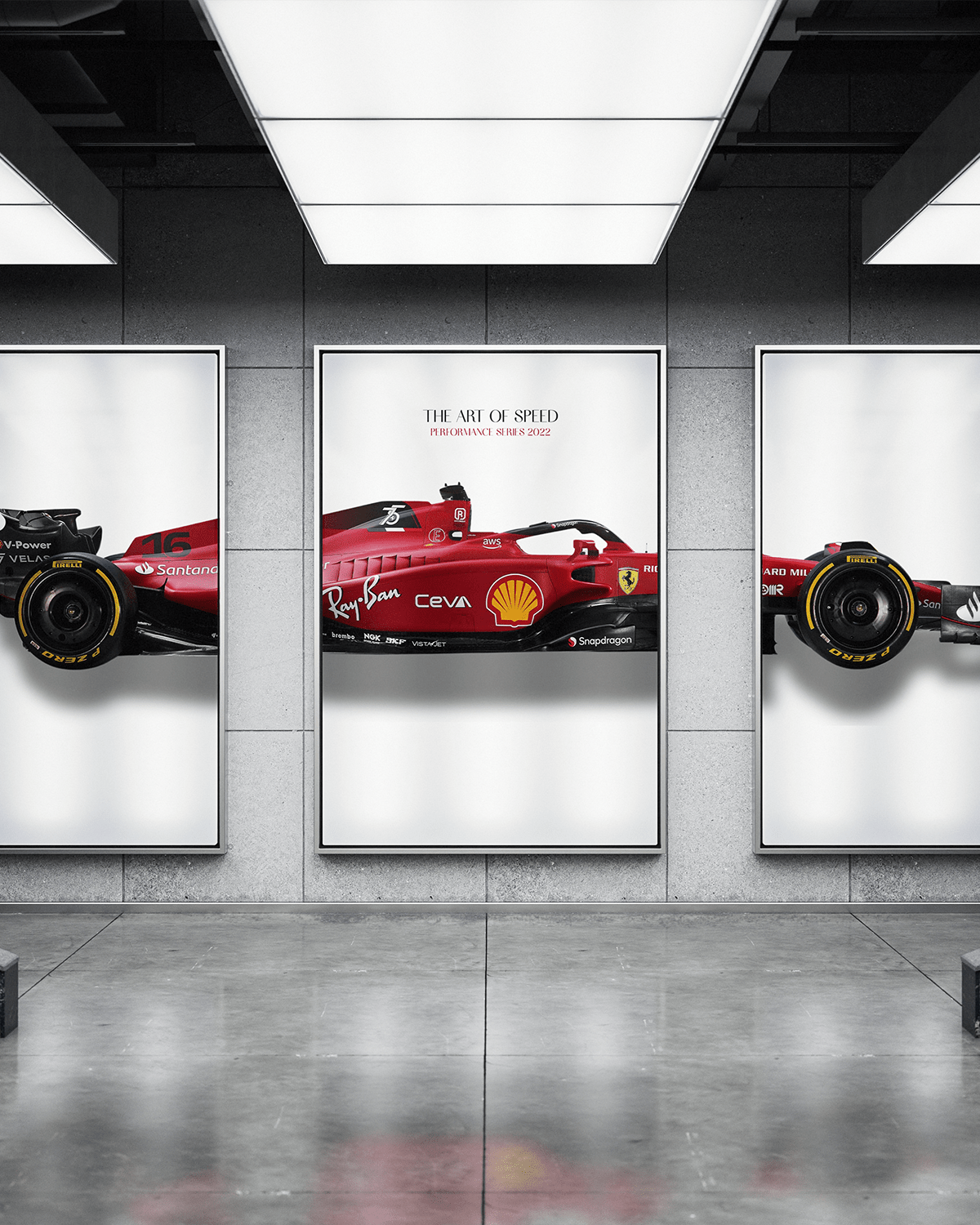 F1 2022 (SET OF 3) poster — Framory Prints