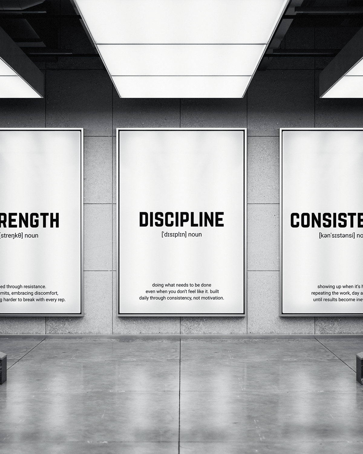Gym Posters (SET OF 3) poster — Framory Prints
