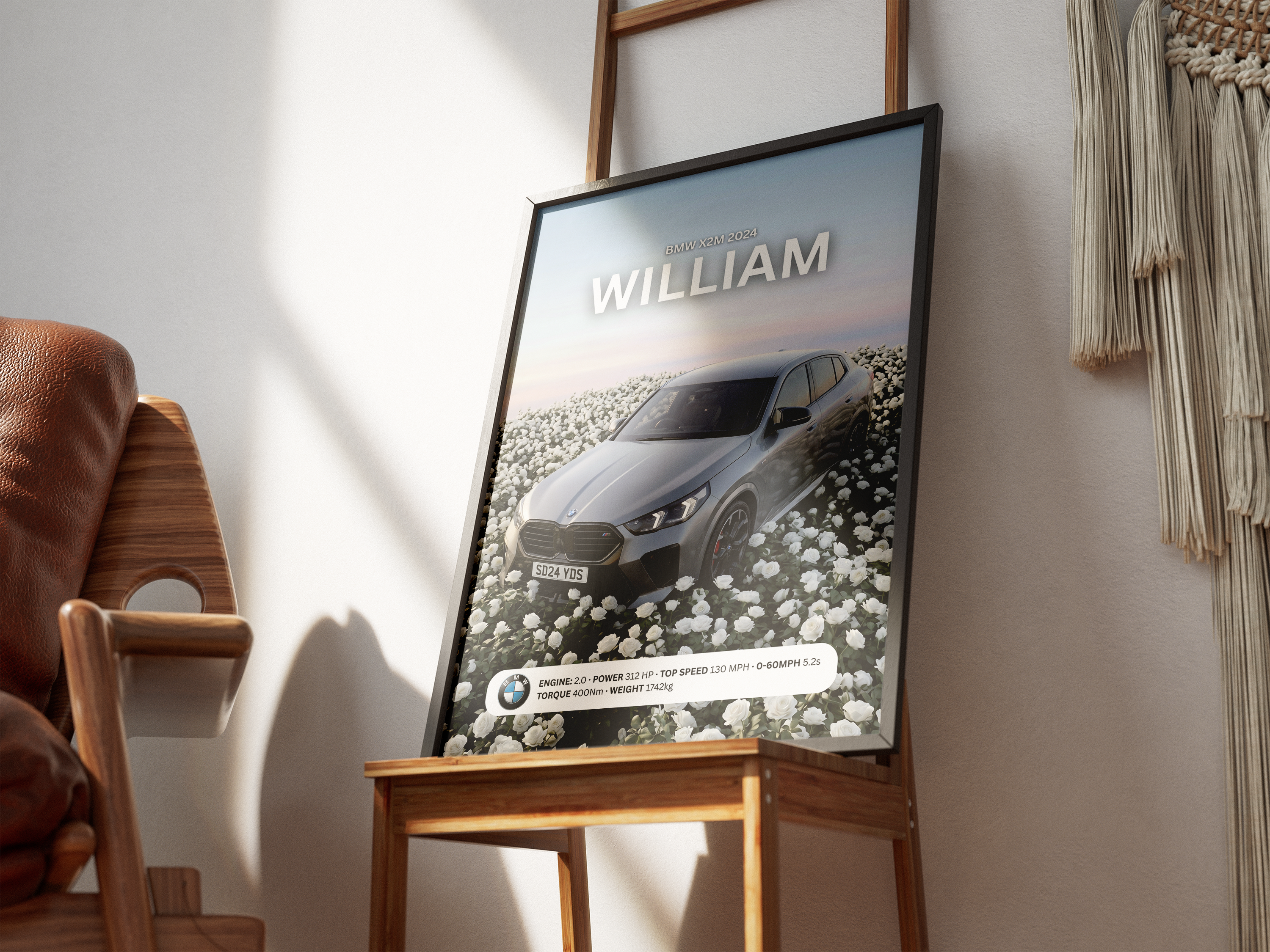 Personalized Car Poster