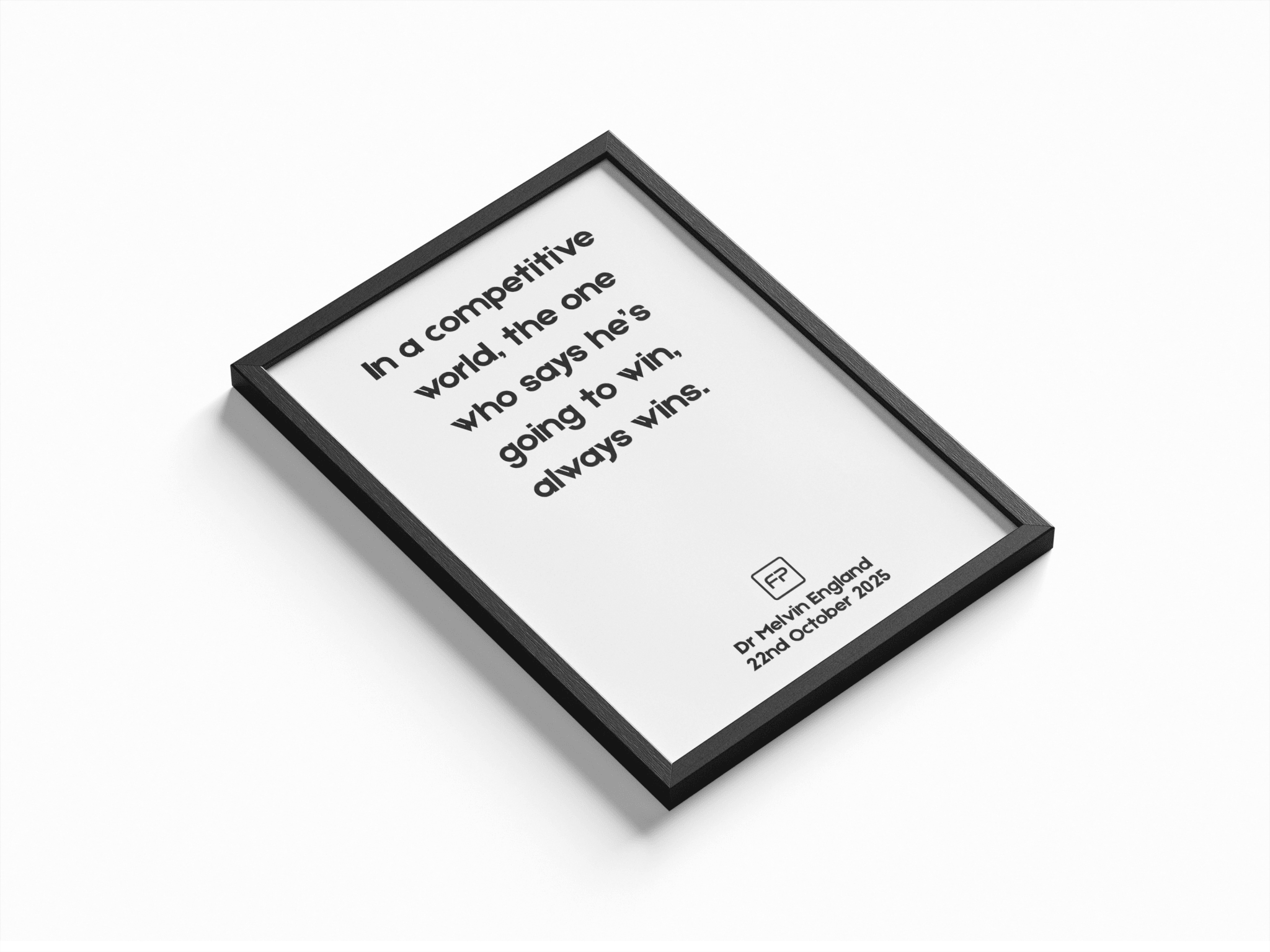 Personalized Quote Poster poster styled room photo 1