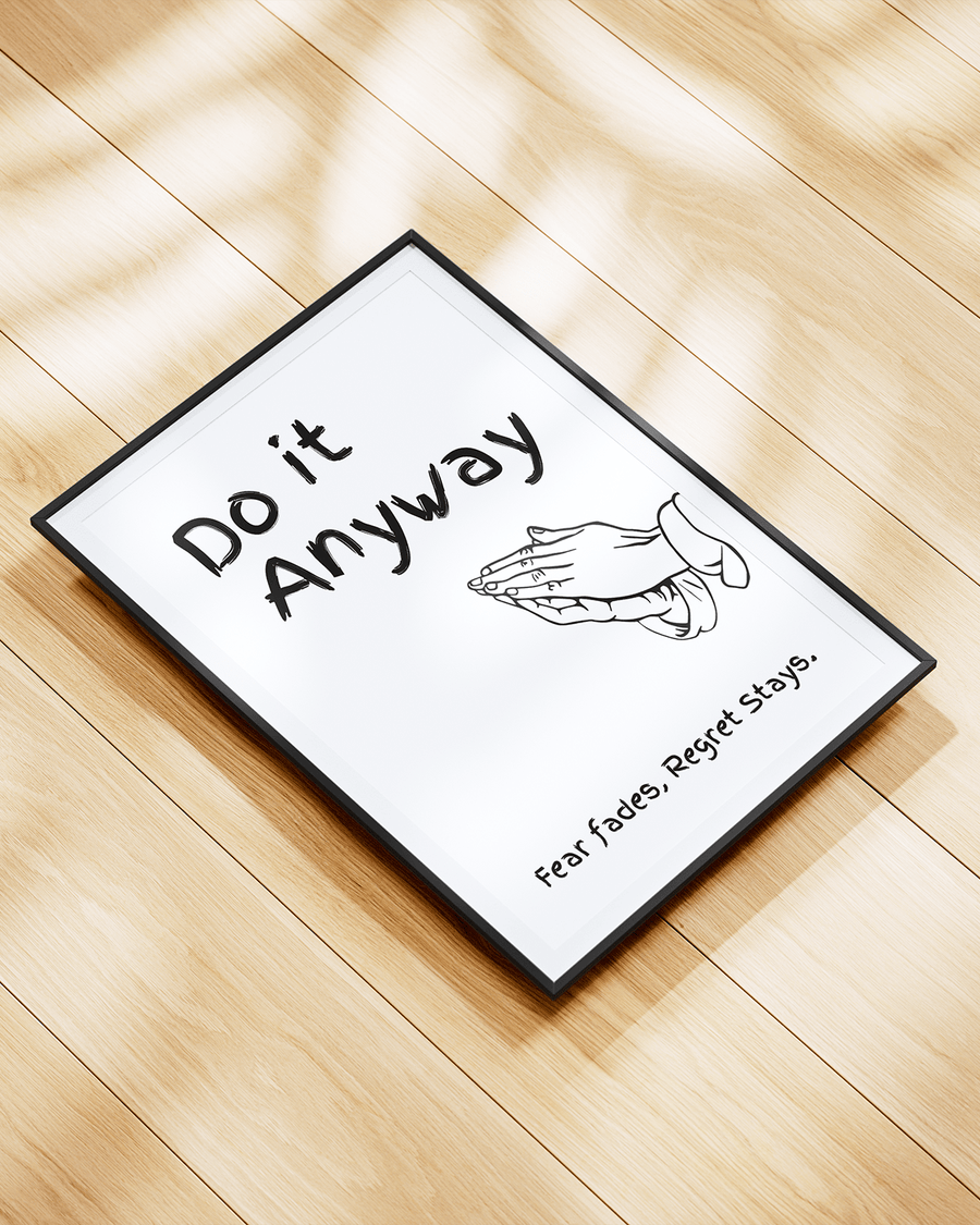 Do It Anyway poster design close-up