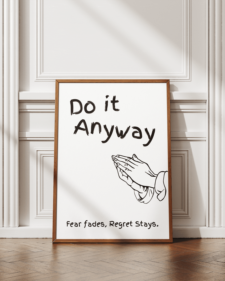 Do It Anyway poster design close-up