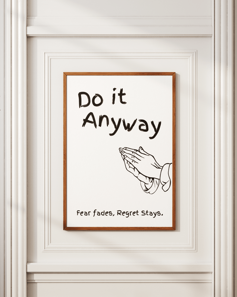 Do It Anyway poster design close-up