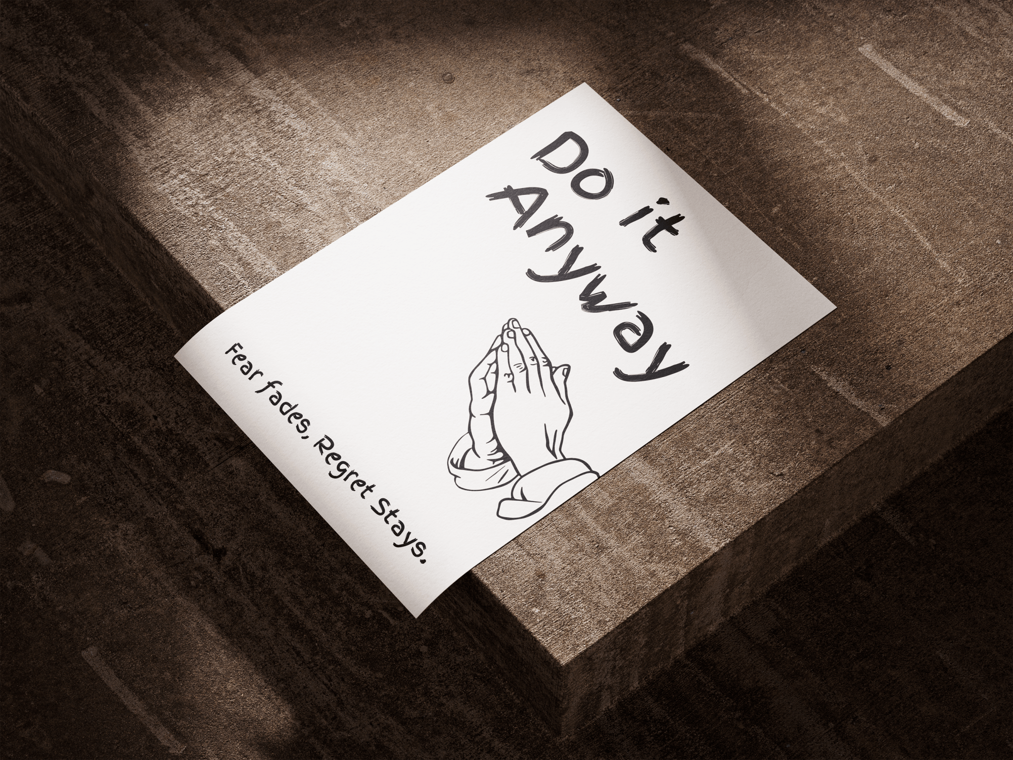 Do It Anyway poster design close-up