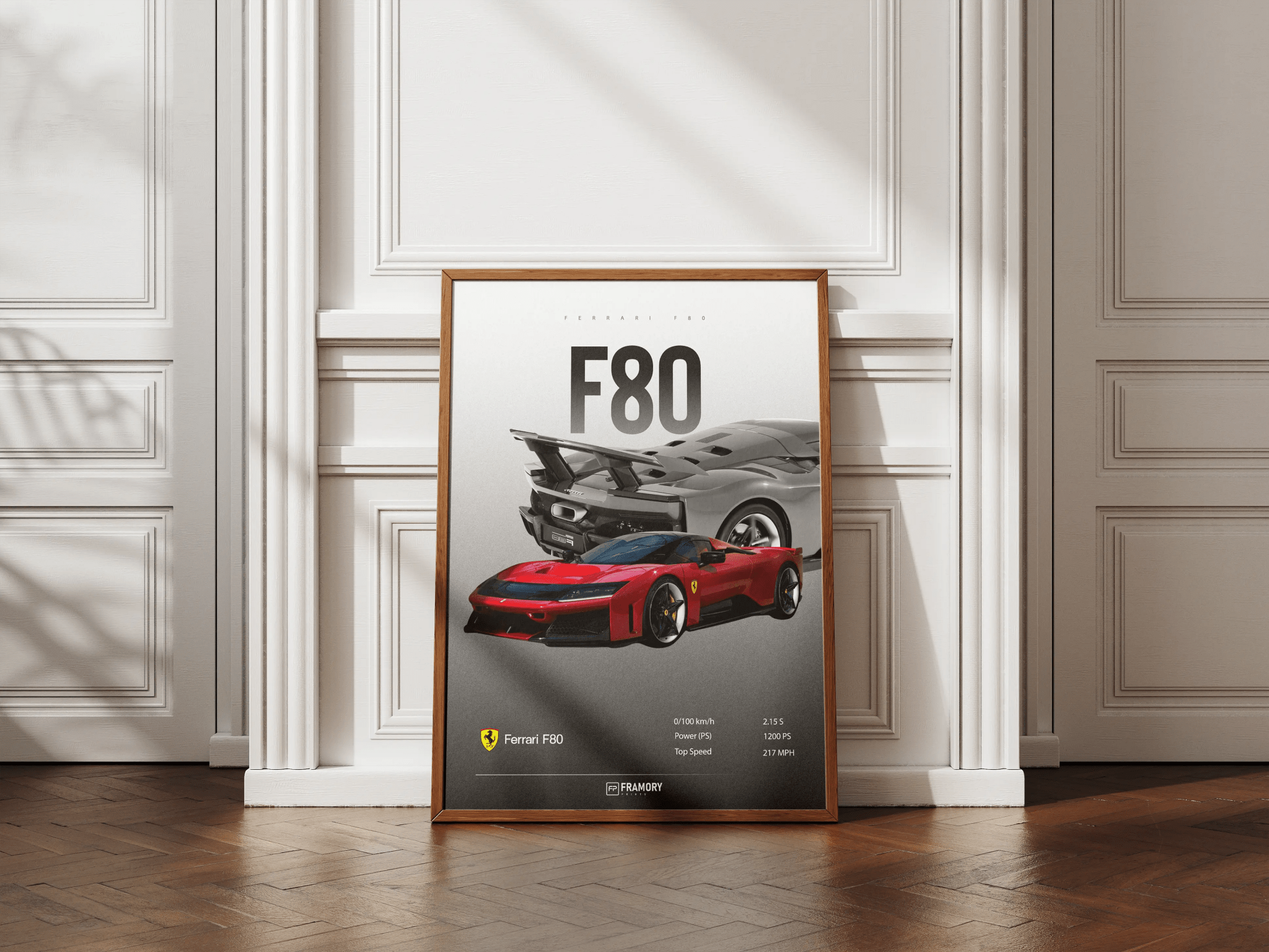 Ferrari F80 poster styled room photo 4