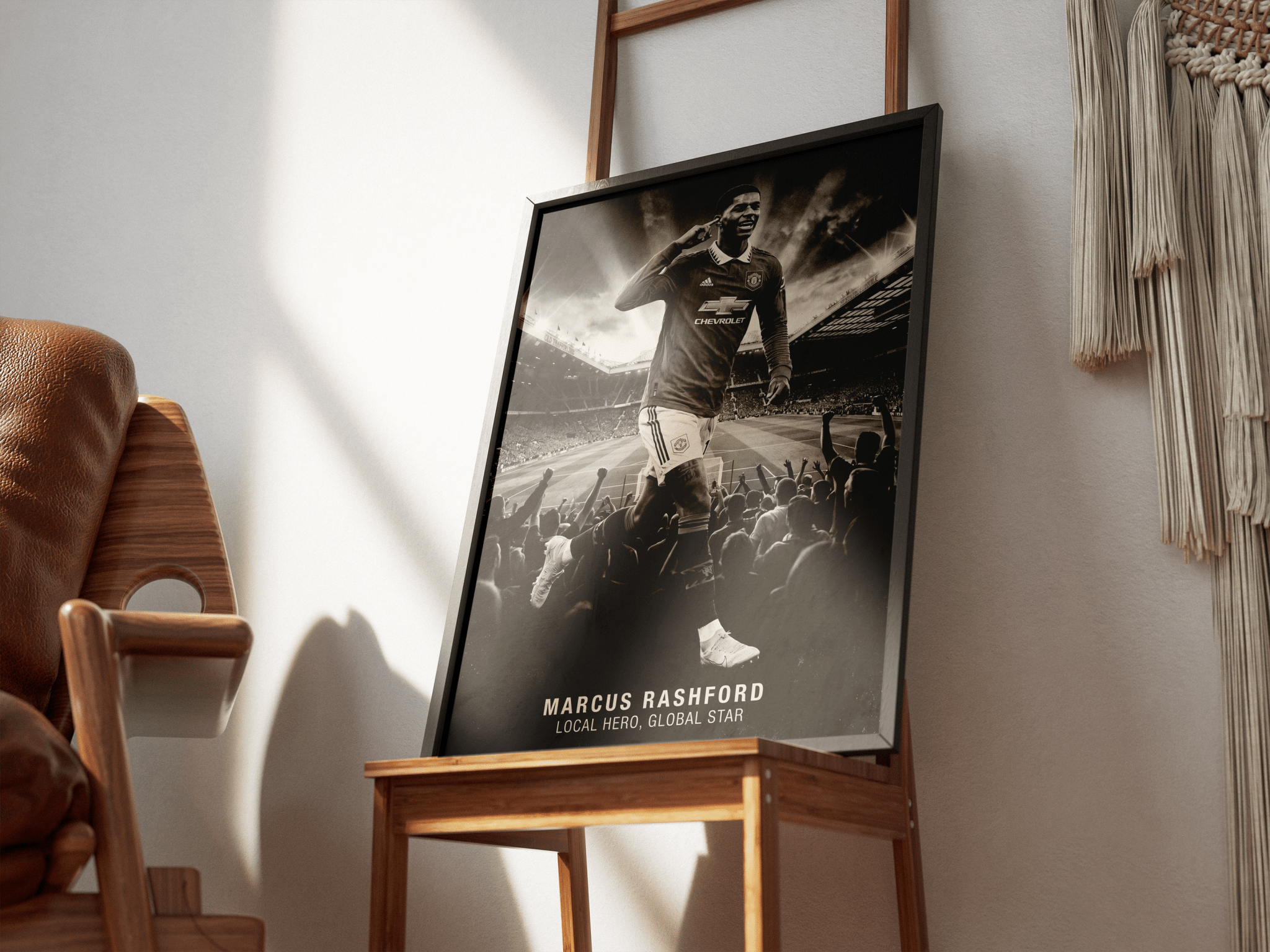 Marcus Rashford poster styled room photo 4
