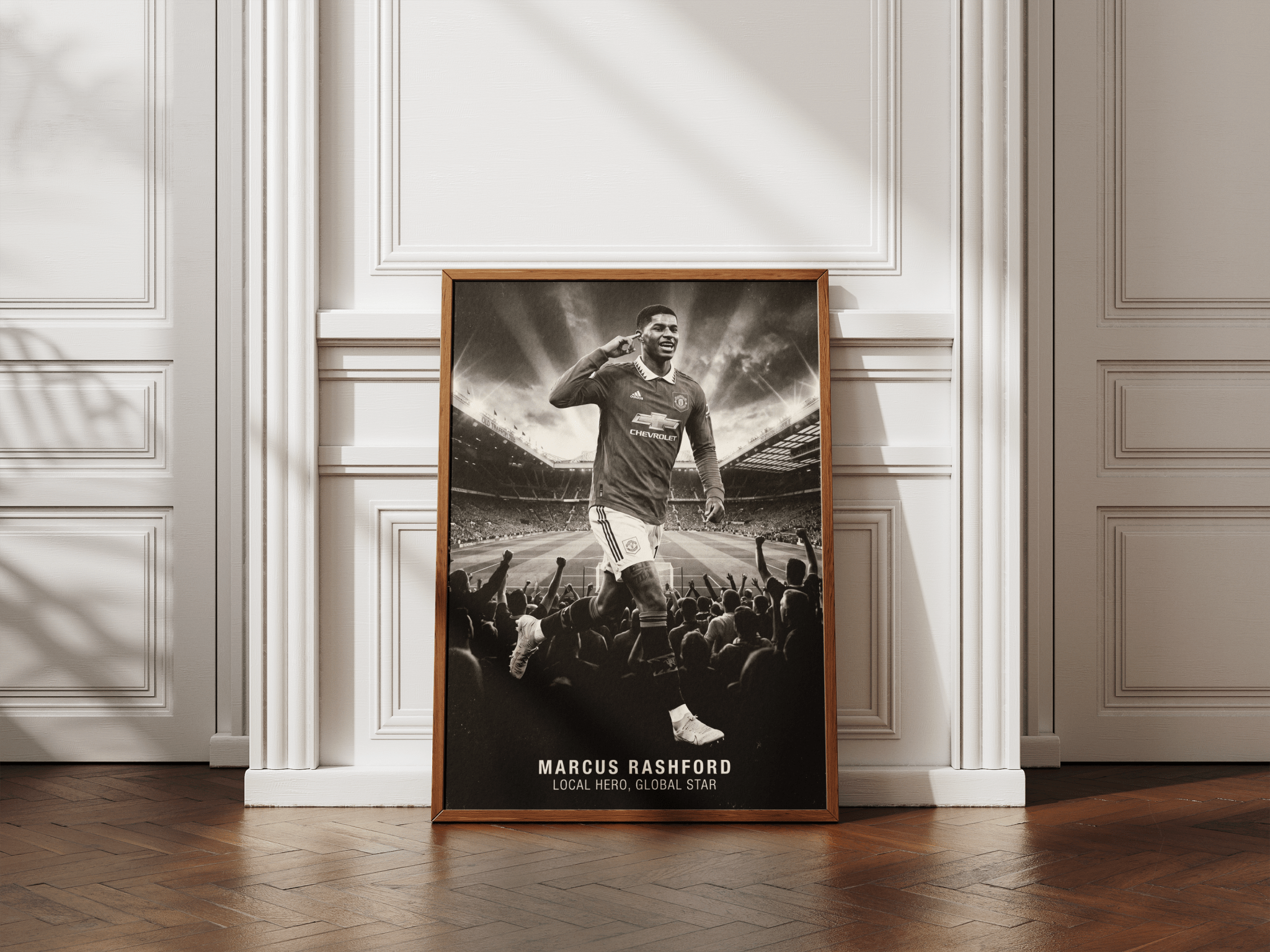 Marcus Rashford poster styled room photo 5