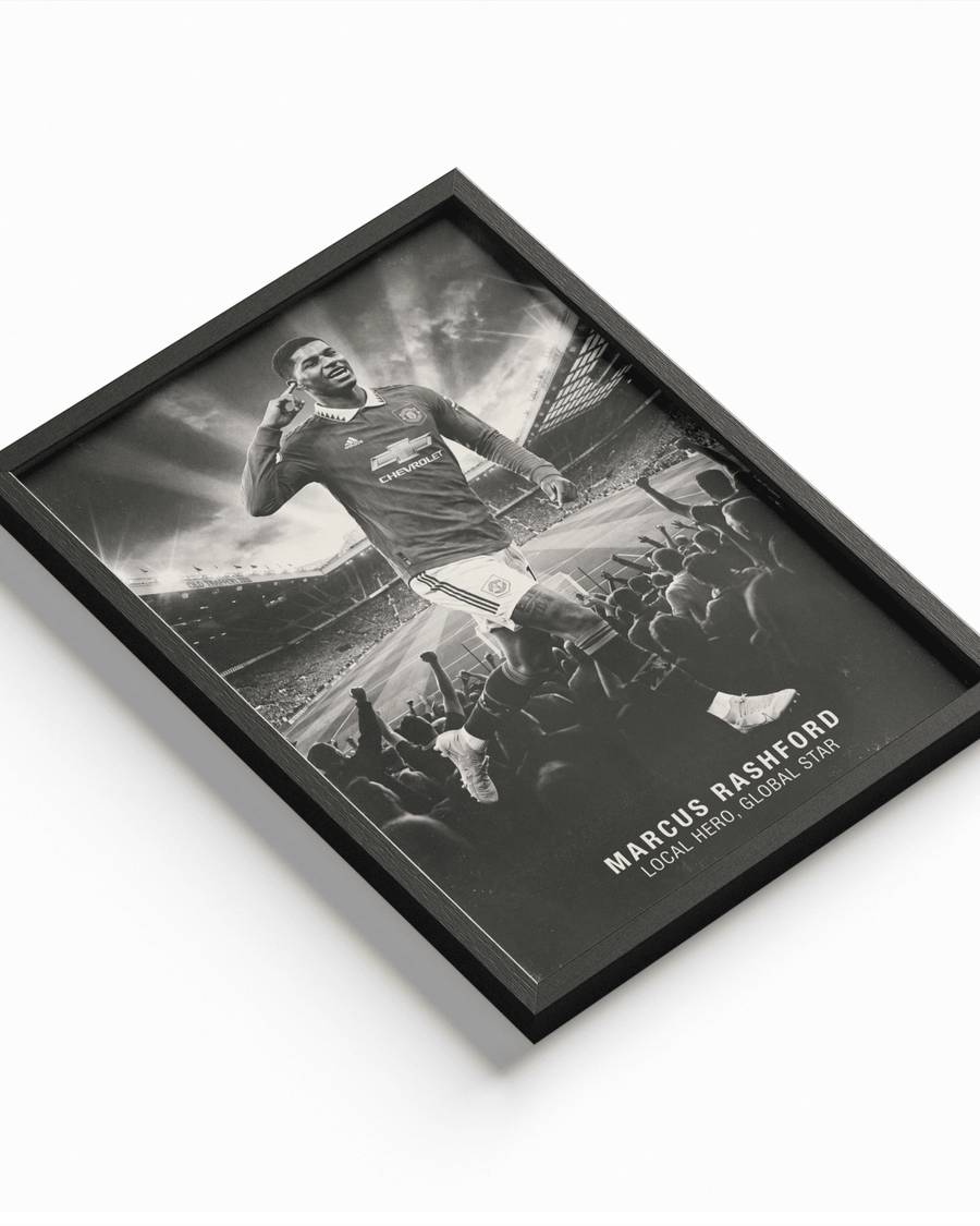 Marcus Rashford poster styled room photo 1
