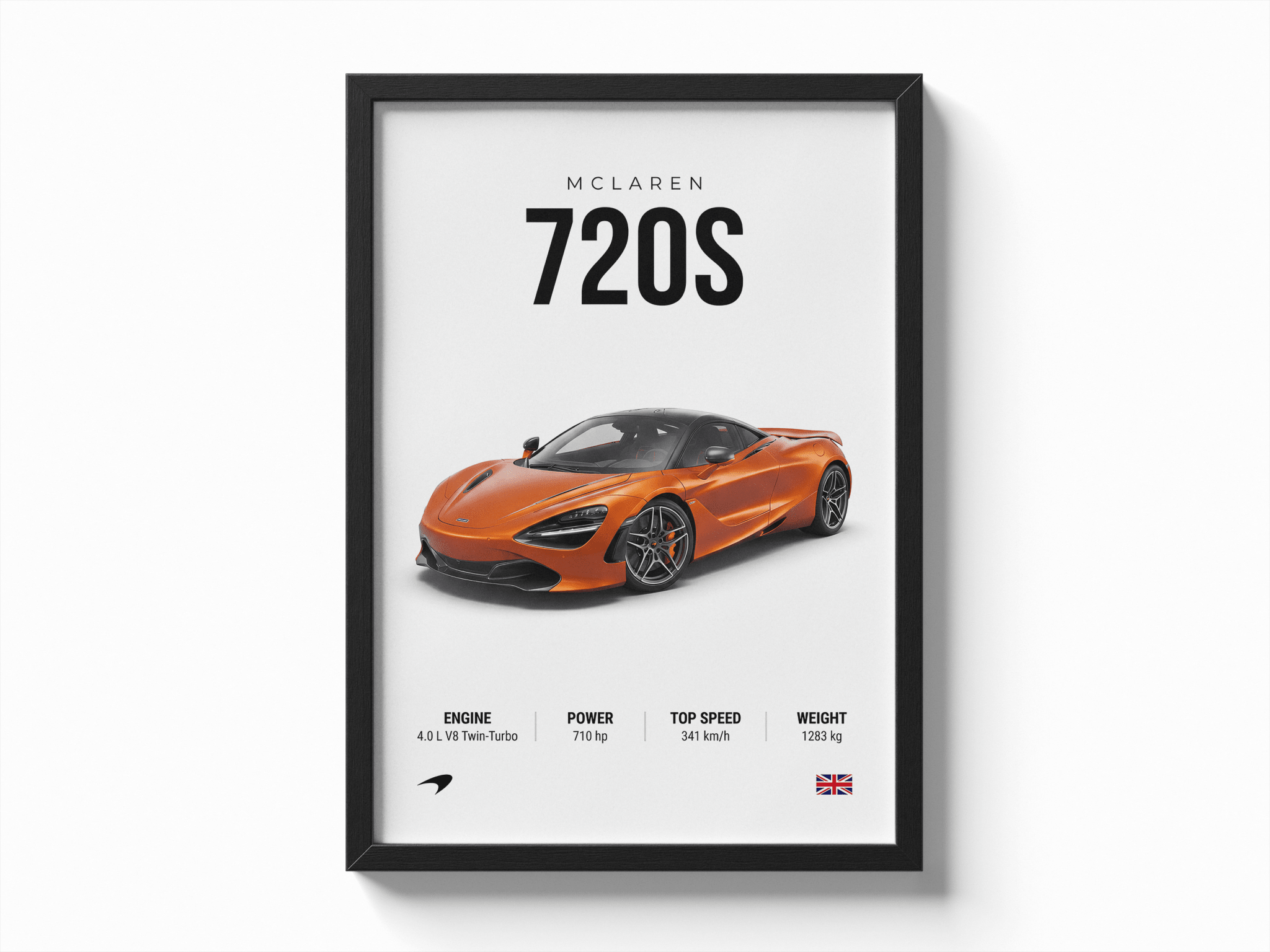 McLaren 720S poster — Framory Prints
