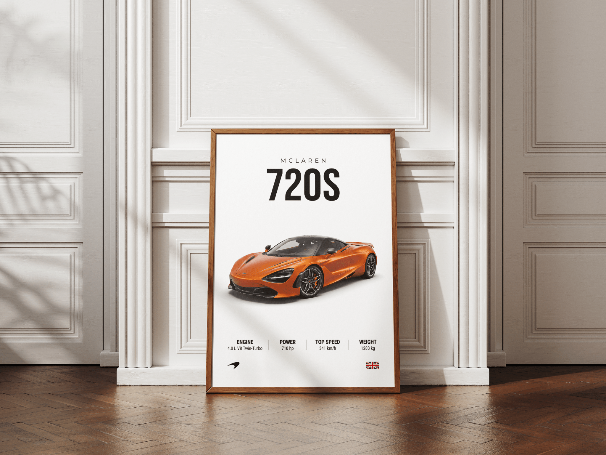 McLaren 720S poster styled room photo 5