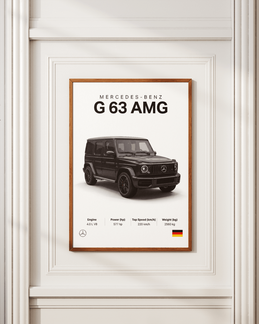 Mercedes G63 AMG poster styled room photo 6