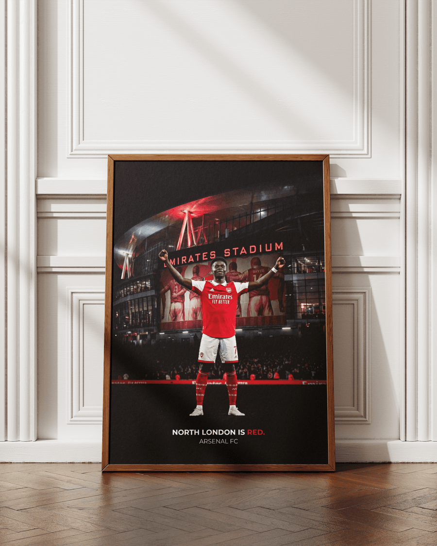 North London is Red — Arsenal FC poster styled room photo 4