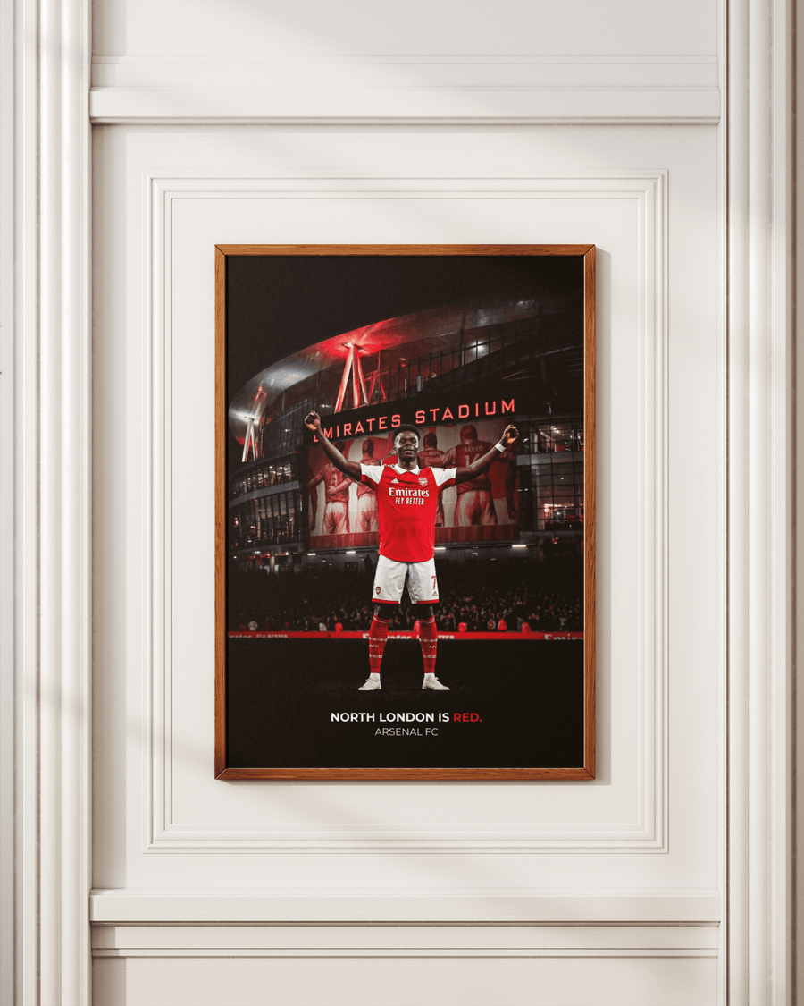 North London is Red — Arsenal FC poster styled room photo 5