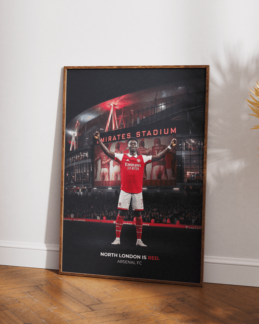 North London is Red — Arsenal FC poster styled room photo 6