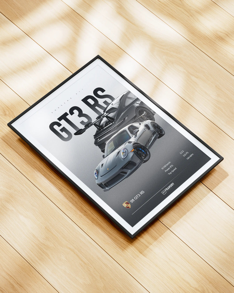 Porsche 911 GT3 RS poster styled room photo 1