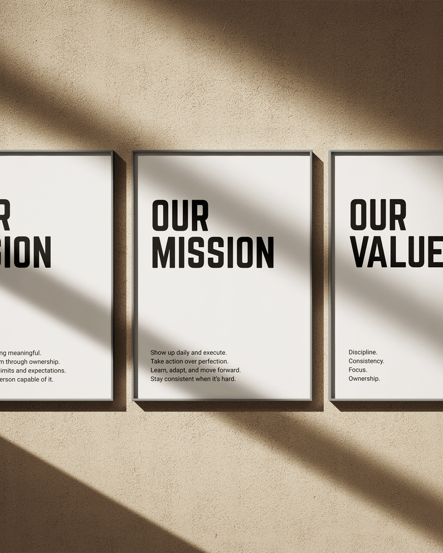 Entrepreneur Posters (SET OF 3) poster styled room photo 1