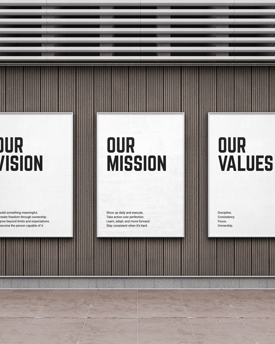 Entrepreneur Posters (SET OF 3) poster styled room photo 2
