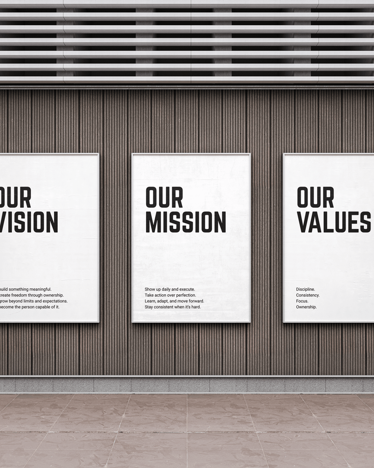 Entrepreneur Posters (SET OF 3) poster styled room photo 2