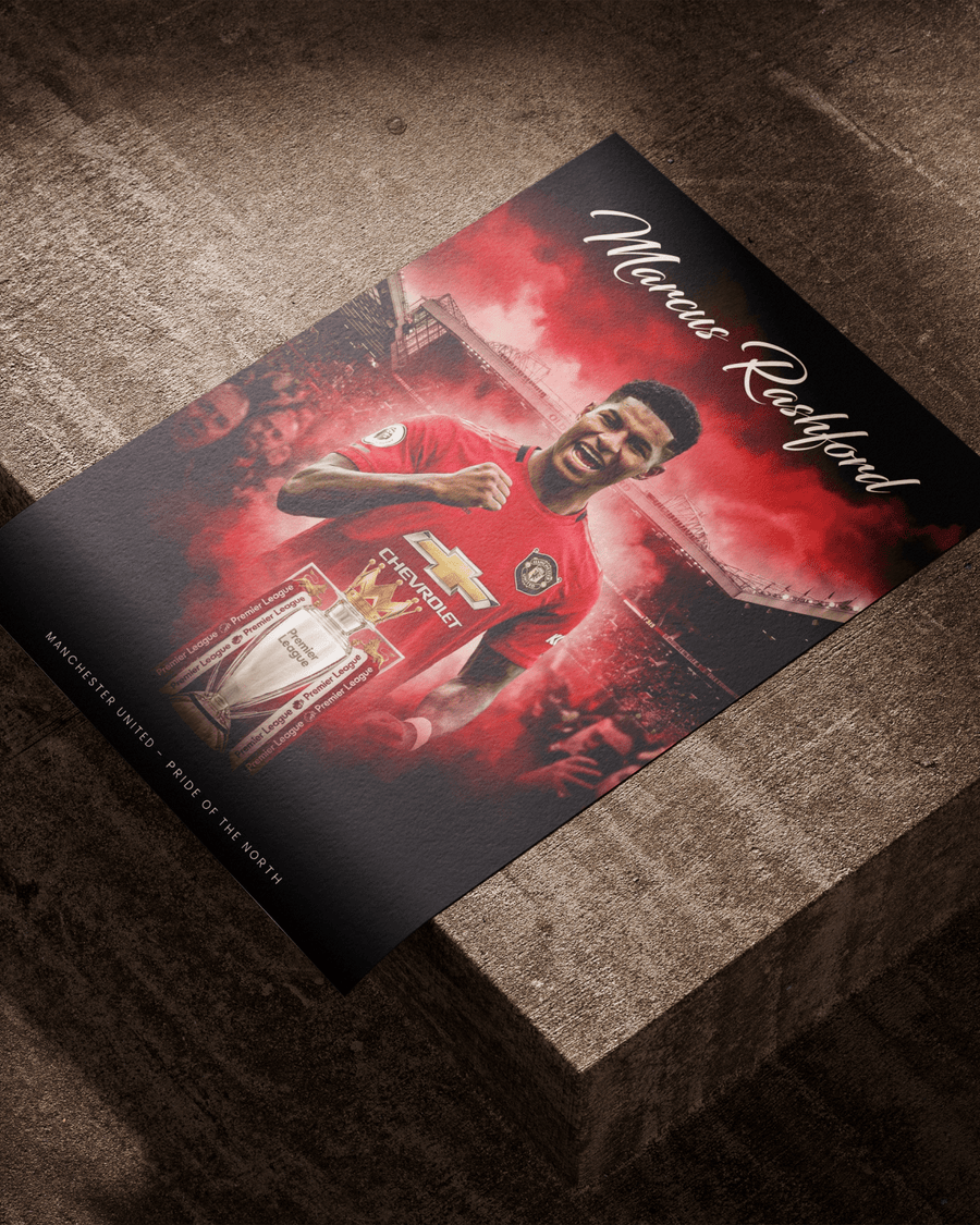 Pride of the North — Manchester United poster styled room photo 2