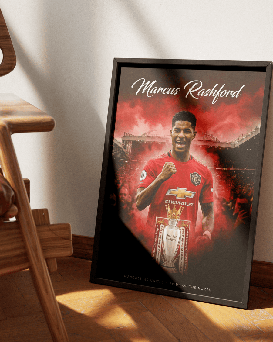 Pride of the North — Manchester United poster styled room photo 3