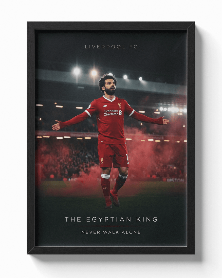 "The Egyptian King" — Mohamed Salah poster — Framory Prints