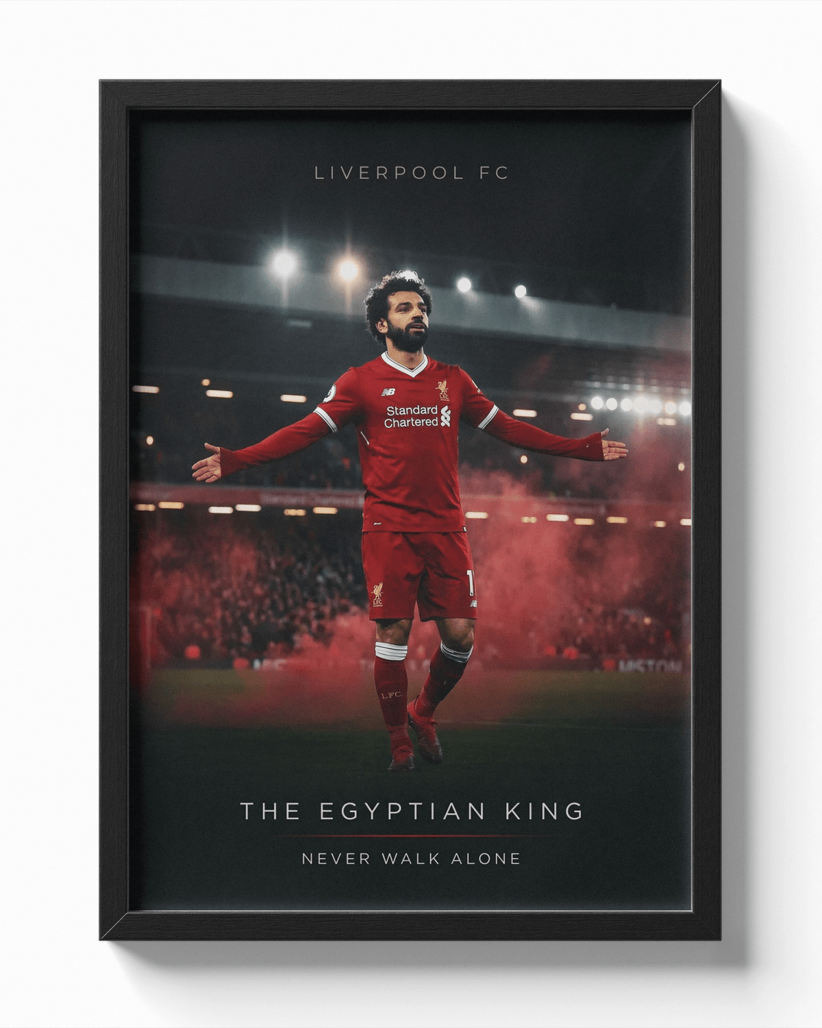 "The Egyptian King" — Mohamed Salah poster — Framory Prints