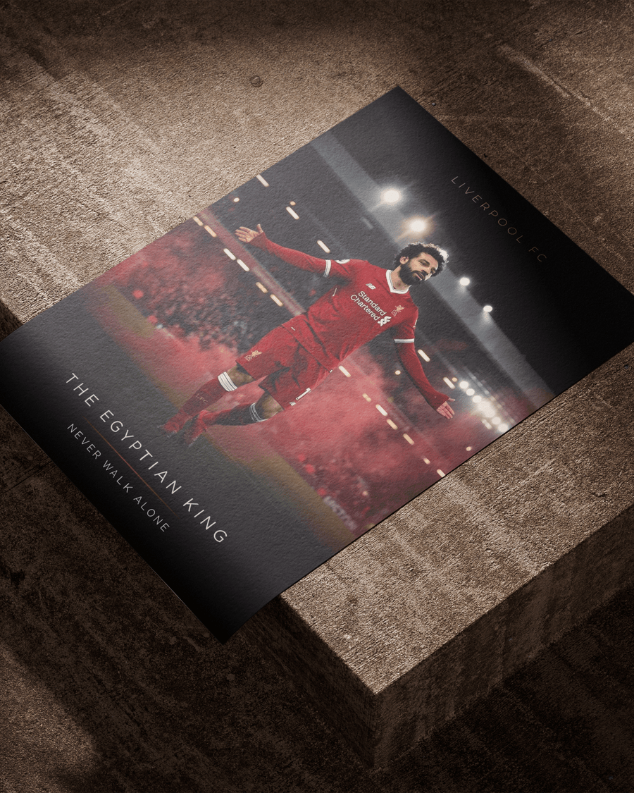 "The Egyptian King" — Mohamed Salah poster styled room photo 7