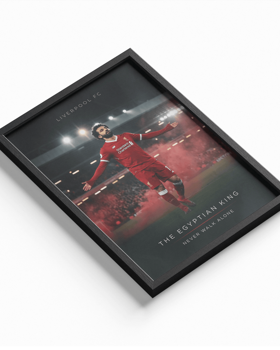"The Egyptian King" — Mohamed Salah poster styled room photo 1