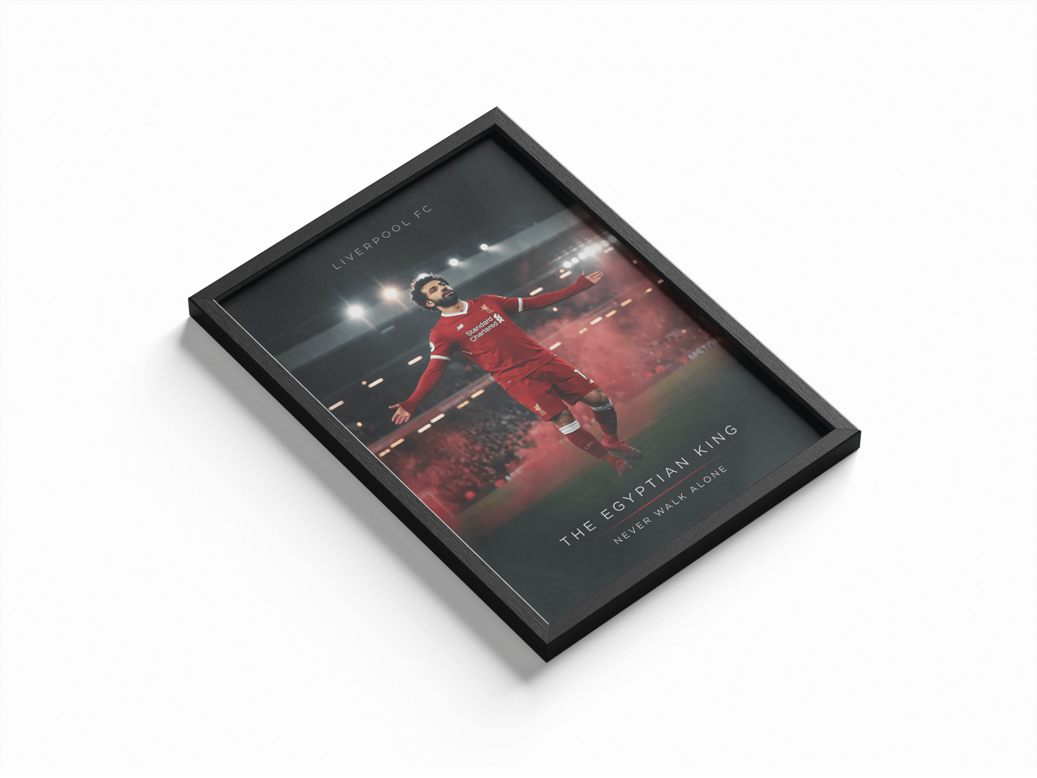 "The Egyptian King" — Mohamed Salah poster styled room photo 1