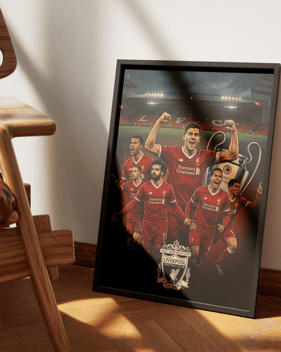 The Legends — Liverpool FC poster styled room photo 2