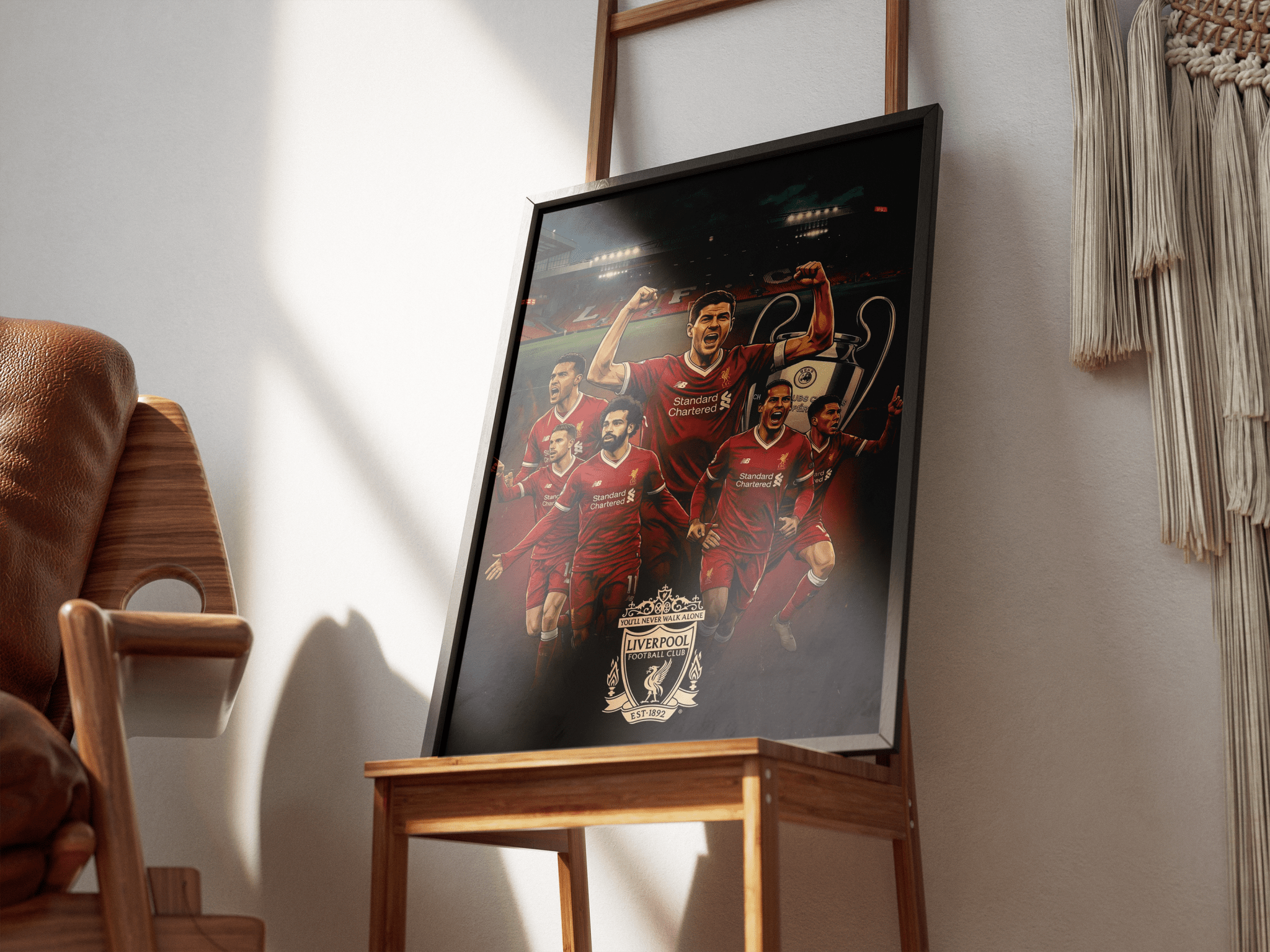 The Legends — Liverpool FC poster styled room photo 3