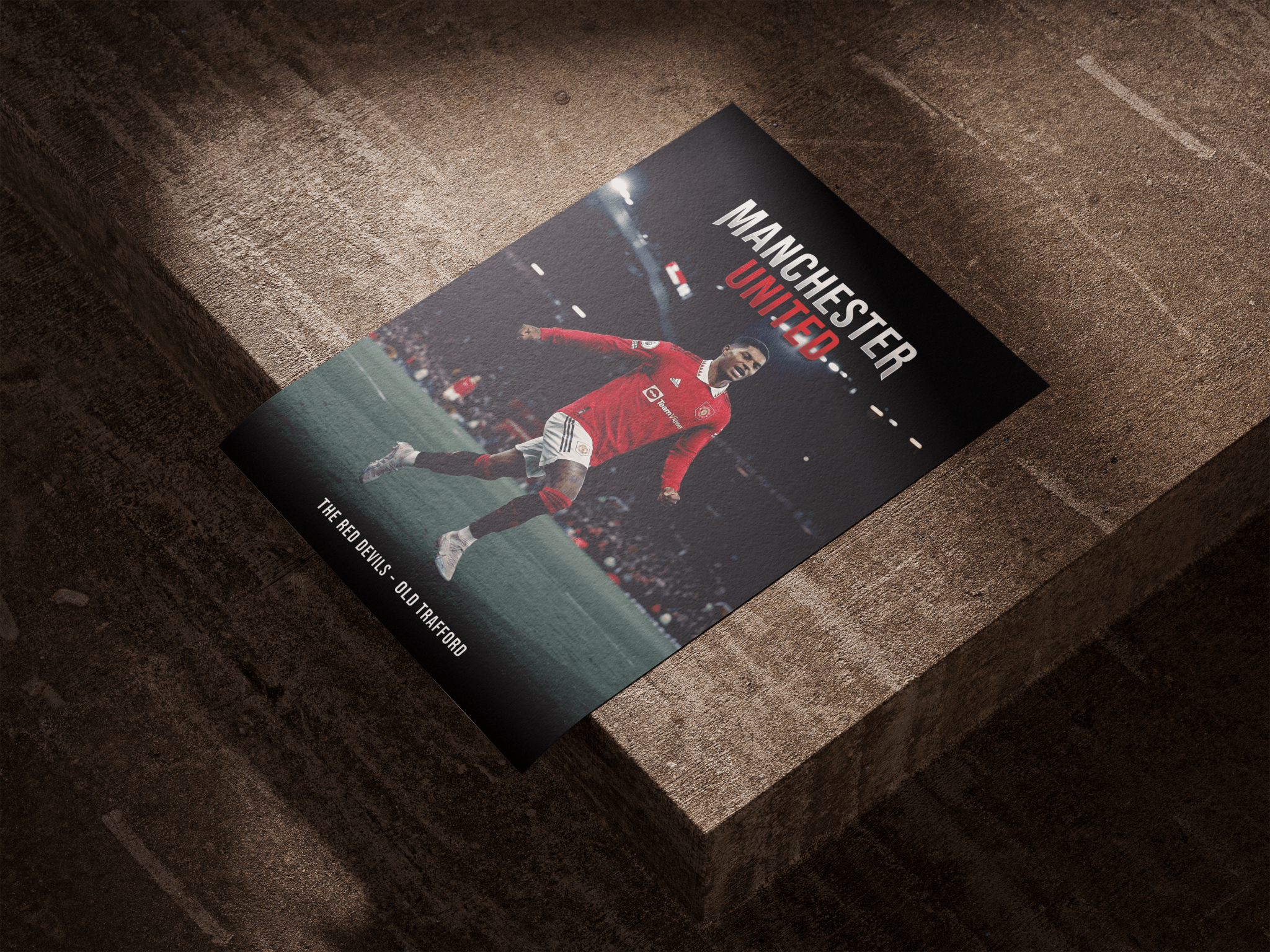The Red Devils — Manchester United poster styled room photo 5