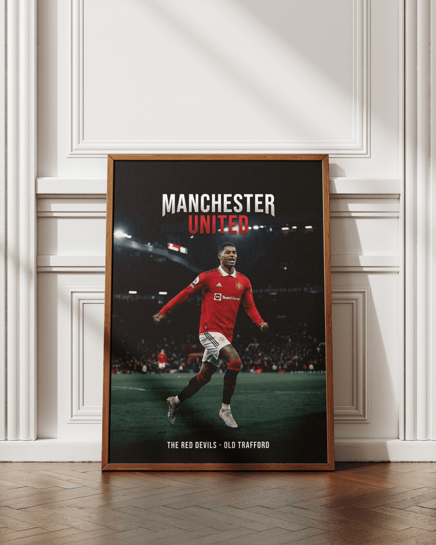 The Red Devils — Manchester United poster styled room photo 2