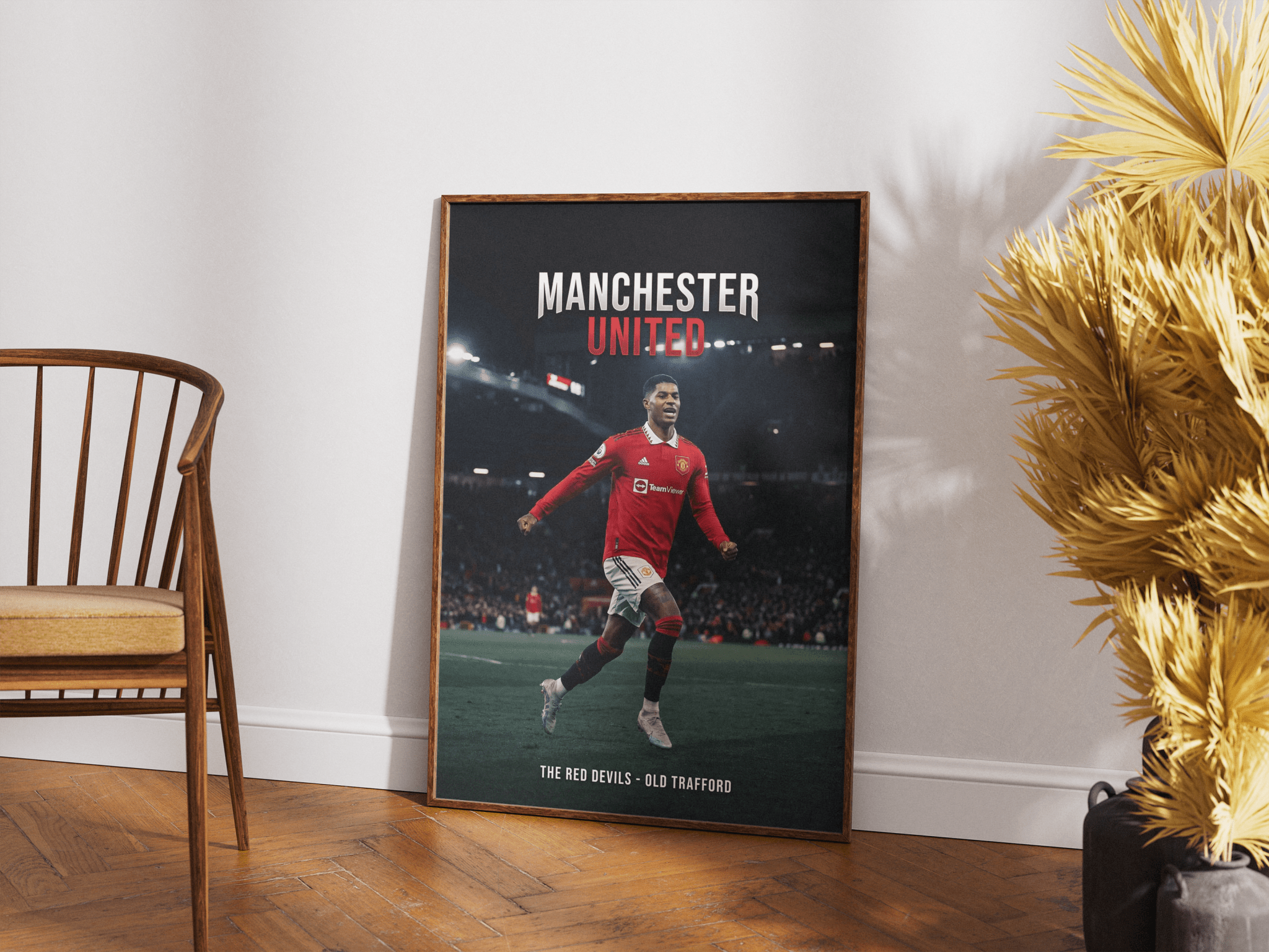 The Red Devils — Manchester United poster styled room photo 4