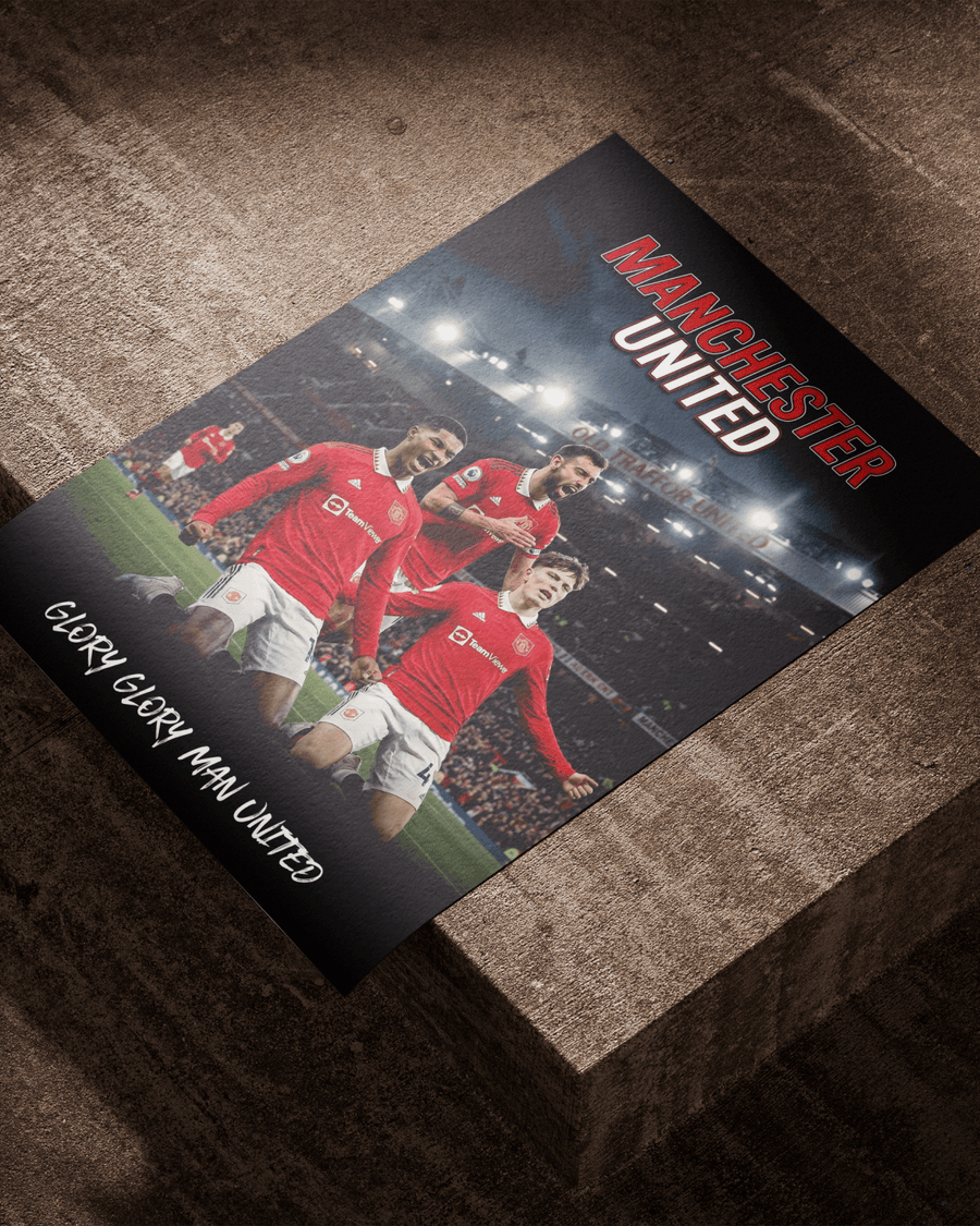 The Triple — Manchester United poster styled room photo 5