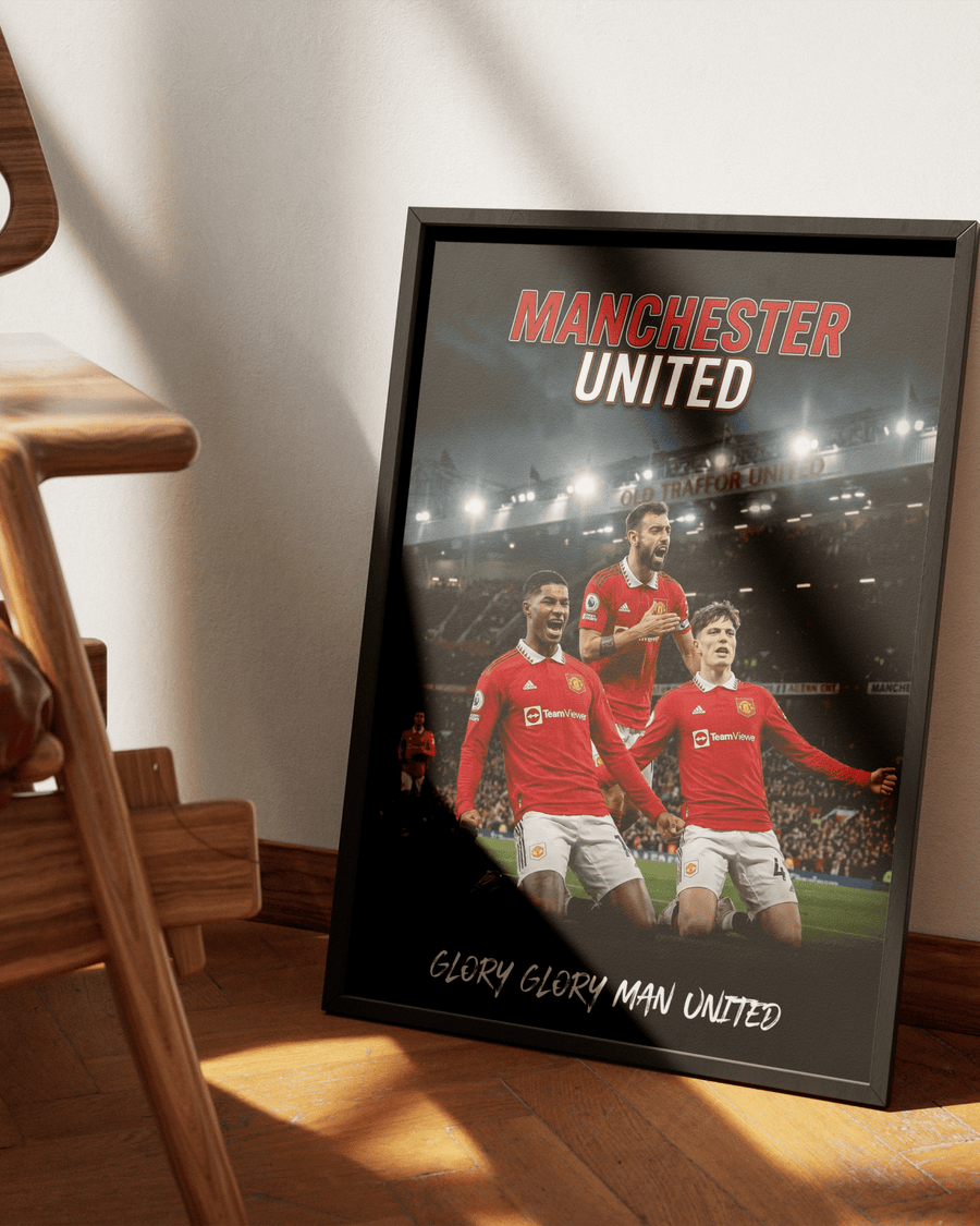 The Triple — Manchester United poster styled room photo 6