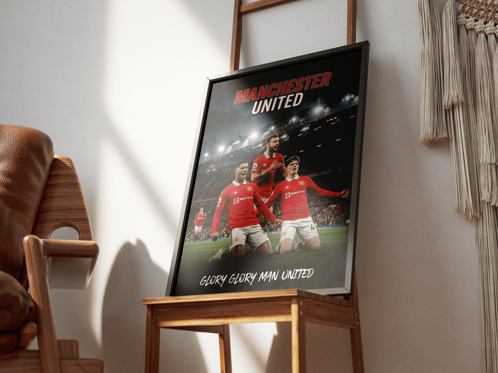 The Triple — Manchester United poster styled room photo 7